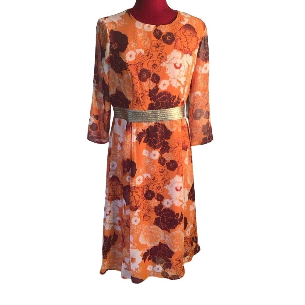 NWT Eva Mendez  New York and company midi dress‎ sz 10 *GORGEOUS*